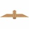Ekena Millwork Eugene Smooth Timber Gable Bracket, Western Red Cedar, 48"W x 12"H x 3 1/2"D x 5 1/2"F, 6/12 Pitch GBW048X12X0406EUG00SWR - alternate 1